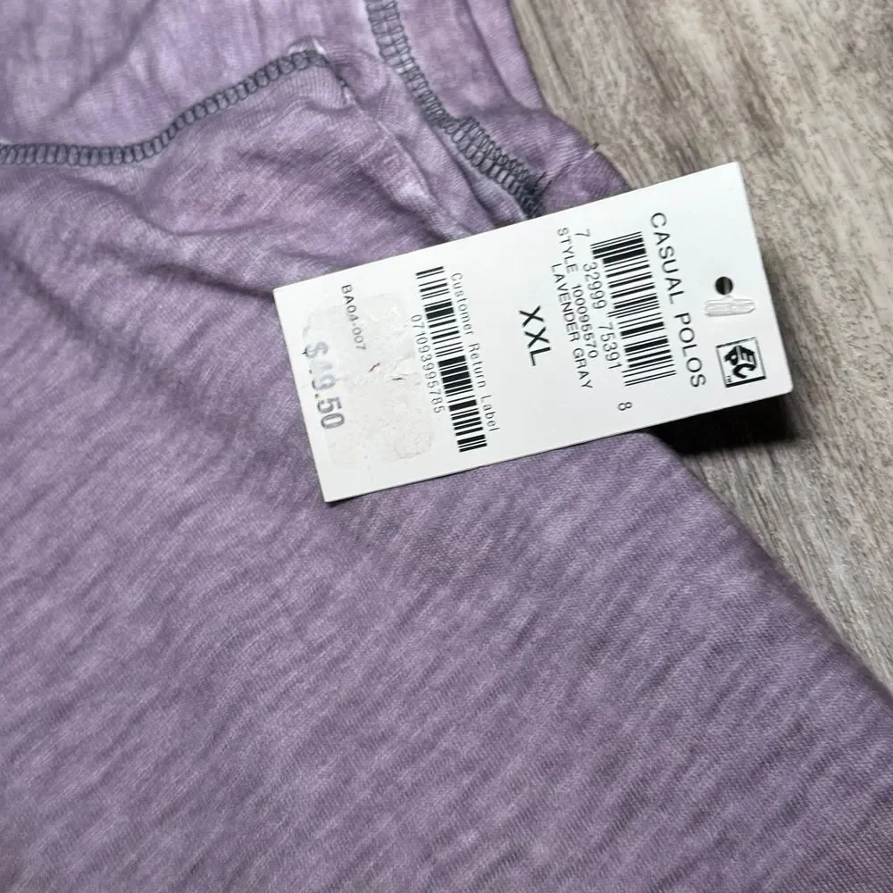 INC NWT MENS POLO COLLARED‎ 3 Quarter button 2XL